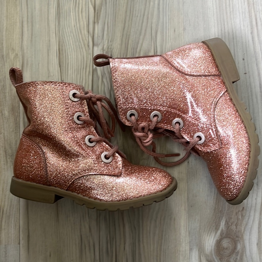 Pink Glitter Boots Toddler Size 8